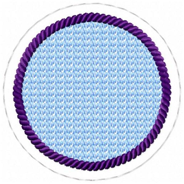 ITH-Stickdatei MugRug Untersetzer Einzeldatei für 10x10 cm